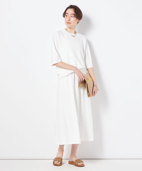 NOLLEY’S(ノーリーズ)の「◇【WEB限定カラーあり】ジョーゼットコクーンスリーブプルオーバーカットソー(Tシャツ/カットソー・レディース・ネイビー/ホワイト/ブラック/カーキ/ブルー・38)」の15枚目の写真