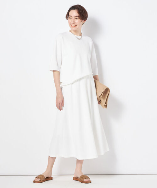 NOLLEY’S(ノーリーズ)の「◇【WEB限定カラーあり】ジョーゼットコクーンスリーブプルオーバーカットソー(Tシャツ/カットソー・レディース・ネイビー/ホワイト/ブラック/カーキ/ブルー・38)」の16枚目の写真