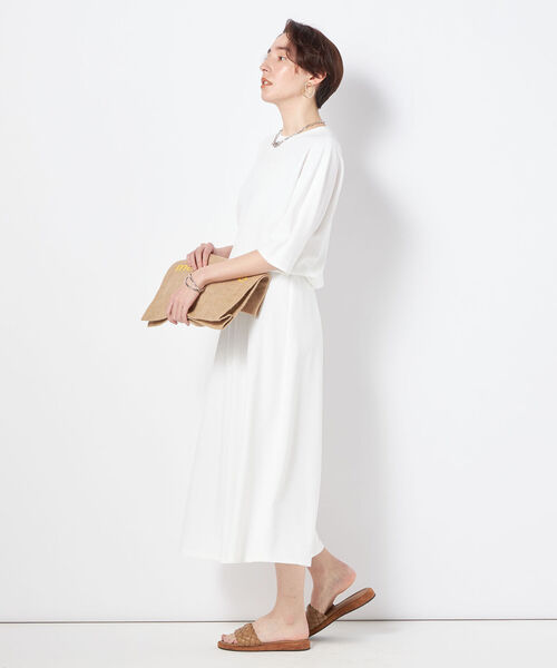 NOLLEY’S(ノーリーズ)の「◇【WEB限定カラーあり】ジョーゼットコクーンスリーブプルオーバーカットソー(Tシャツ/カットソー・レディース・ネイビー/ホワイト/ブラック/カーキ/ブルー・38)」の18枚目の写真