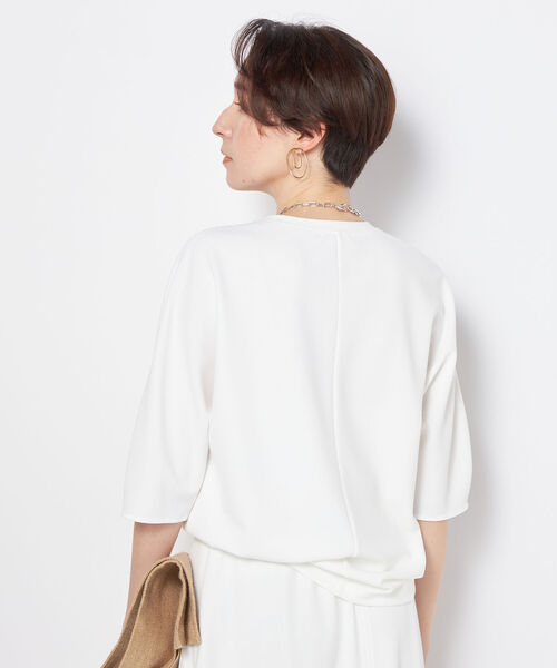 NOLLEY’S(ノーリーズ)の「◇【WEB限定カラーあり】ジョーゼットコクーンスリーブプルオーバーカットソー(Tシャツ/カットソー・レディース・ネイビー/ホワイト/ブラック/カーキ/ブルー・38)」の22枚目の写真