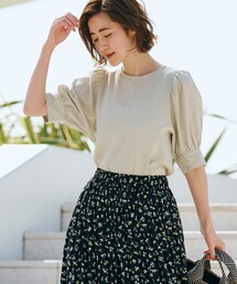 grove | ナチュラル美人!ヨーロピアンリネン混袖パフブラウス(シャツ/ブラウス)