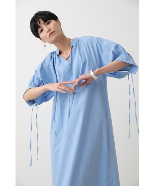 crie conforto(クリーコンフォルト)の「2wayカフタンワンピース(ワンピース・レディース・ライトブルー/ブラック/ベージュ・SMALL/MEDIUM)」の15枚目の写真