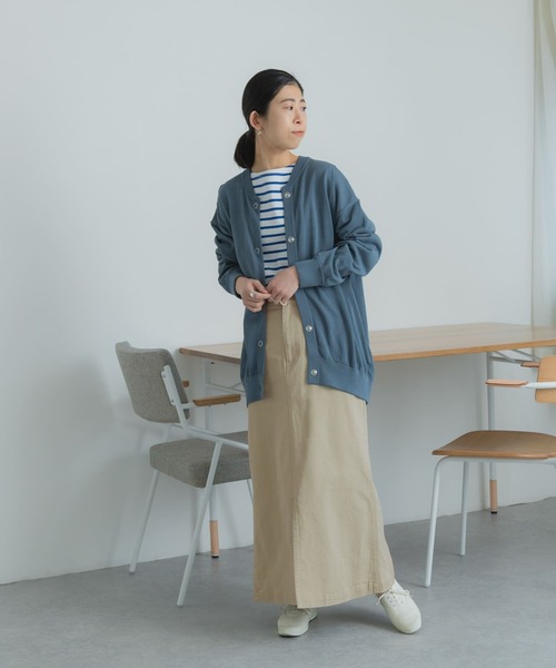 FORK&SPOON(フォークアンドスプーン)の「FORK&SPOON フロントスリットマキシスカート(スカート・レディース・ベージュ/チャコールグレー・2/1)」の19枚目の写真