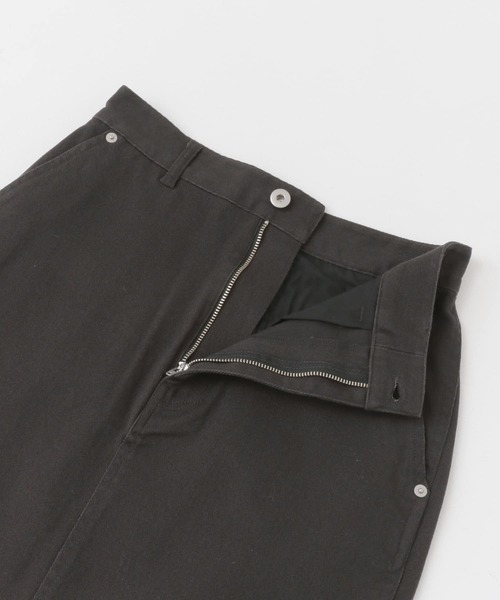 FORK&SPOON(フォークアンドスプーン)の「FORK&SPOON フロントスリットマキシスカート(スカート・レディース・ベージュ/チャコールグレー・2/1)」の7枚目の写真