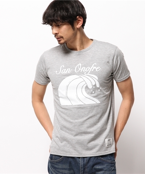 OUTLET（アウトレット）の「【CIAOPANIC TYPY】WAVEプリントTee（Tシャツ/カットソー・メンズ・ブルー/グレー・LARGE/SMALL/MEDIUM）」の2枚目の写真