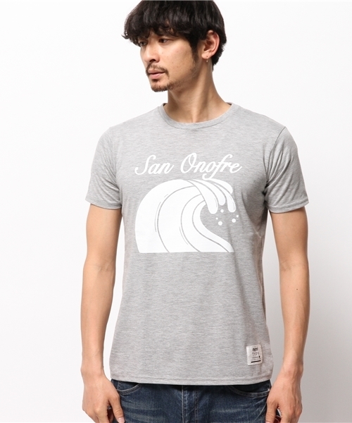 OUTLET（アウトレット）の「【CIAOPANIC TYPY】WAVEプリントTee（Tシャツ/カットソー・メンズ・ブルー/グレー・LARGE/SMALL/MEDIUM）」の3枚目の写真