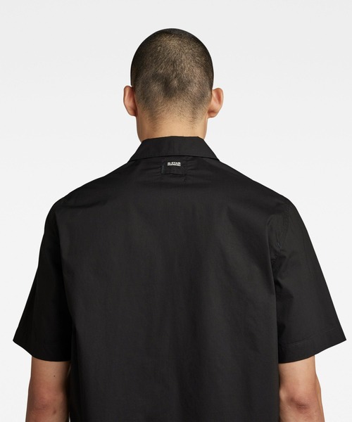 G-STAR（ジースター）の「UTILITY PANEL SHIRT/ショートスリーブ/ワークシャツ（シャツ/ブラウス・メンズ・ダークブラック/ホワイト・X-SMALL/SMALL/MEDIUM/LARGE/X-LARGE）」の5枚目の写真