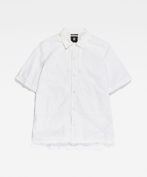 G-STAR（ジースター）の「UTILITY PANEL SHIRT/ショートスリーブ/ワークシャツ（シャツ/ブラウス・メンズ・ダークブラック/ホワイト・X-SMALL/SMALL/MEDIUM/LARGE/X-LARGE）」の11枚目の写真