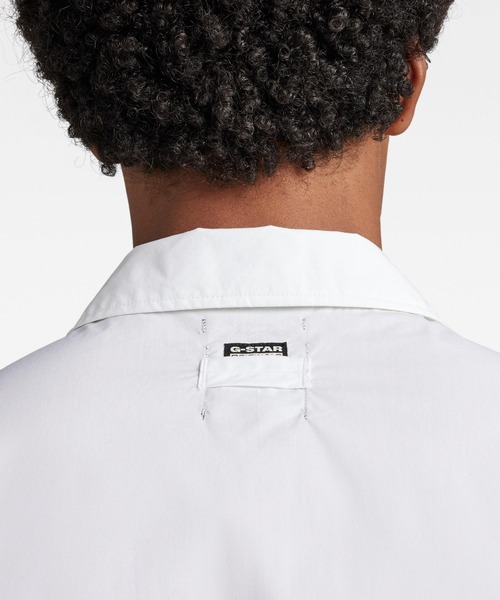 G-STAR（ジースター）の「UTILITY PANEL SHIRT/ショートスリーブ/ワークシャツ（シャツ/ブラウス・メンズ・ダークブラック/ホワイト・X-SMALL/SMALL/MEDIUM/LARGE/X-LARGE）」の10枚目の写真