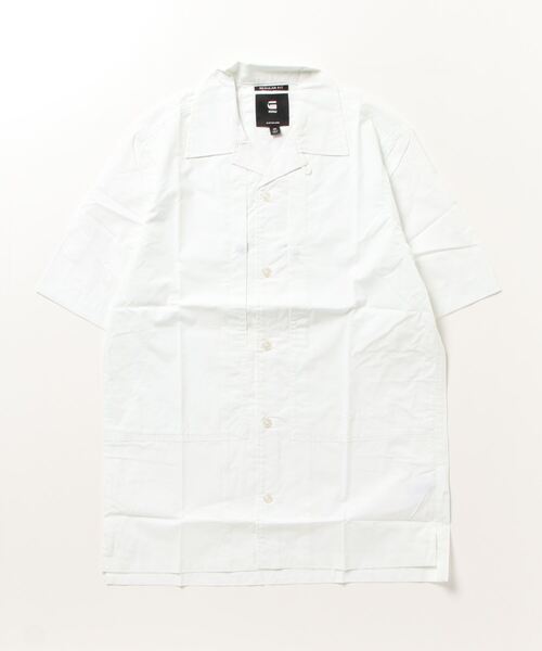 G-STAR（ジースター）の「UTILITY PANEL SHIRT/ショートスリーブ/ワークシャツ（シャツ/ブラウス・メンズ・ダークブラック/ホワイト・X-SMALL/SMALL/MEDIUM/LARGE/X-LARGE）」の13枚目の写真