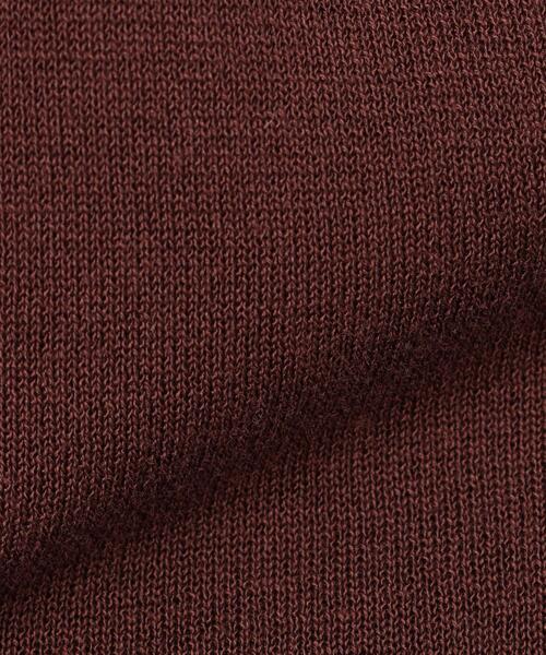 green label relaxing(グリーンレーベルリラクシング)の「コットン アセテート ショート カーディガン -ウォッシャブル-(カーディガン/ボレロ・レディース・ブラウン/オフホワイト/イエロー・FREE)」の9枚目の写真