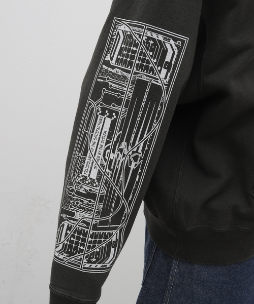 C.E（シーイー）の「【C.E / シーイー】WASHED FRAUDULENCE HOODY（パーカー・メンズ・ブラック・MEDIUM/LARGE）」の11枚目の写真