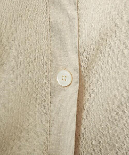 green label relaxing(グリーンレーベルリラクシング)の「ペーパーミックス 2WAY カーディガン -ウォッシャブル-(カーディガン/ボレロ・レディース・ナチュラル/ブラック/ブラウン・FREE)」の16枚目の写真