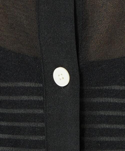 green label relaxing(グリーンレーベルリラクシング)の「ペーパーミックス 2WAY カーディガン -ウォッシャブル-(カーディガン/ボレロ・レディース・ナチュラル/ブラック/ブラウン・FREE)」の21枚目の写真