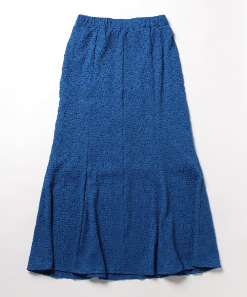 LOWRYS FARM(ローリーズファーム)の「シャーリングフレアスカート2(スカート・レディース・ブルー/ブラック/アイボリー・FREE)」の4枚目の写真