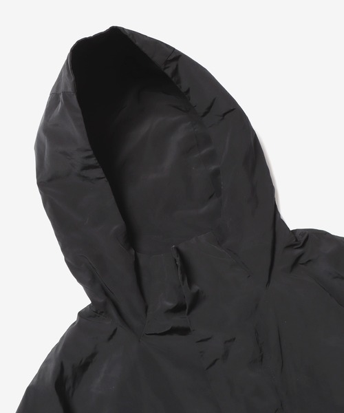 REMI RELIEF（レミレリーフ）の「REMI RELIEF/レミレリーフ ポリエステルツイルフードコート（ステンカラーコート・メンズ・ブラック・S）」の2枚目の写真