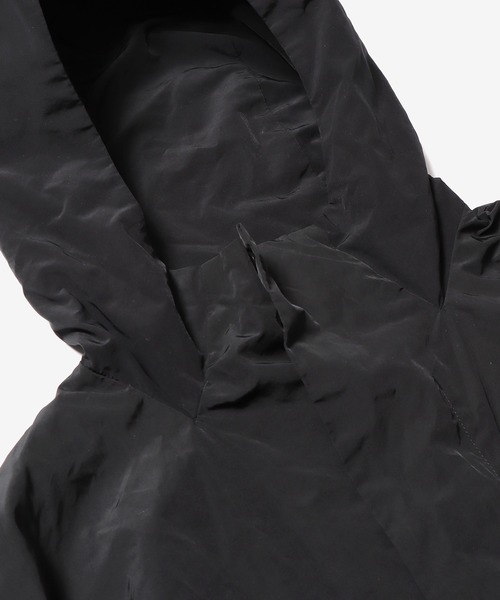 REMI RELIEF（レミレリーフ）の「REMI RELIEF/レミレリーフ ポリエステルツイルフードコート（ステンカラーコート・メンズ・ブラック・S）」の13枚目の写真