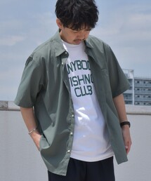SHIPS any: 〈高通気性素材・セットアップ対応〉エアリードット レギュラーカラー シャツ◇