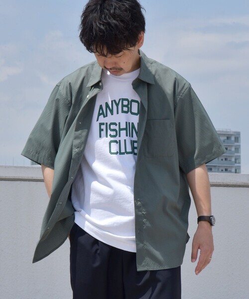 SHIPS any(シップス エニィ)の「SHIPS any: 〈高通気性素材・セットアップ対応〉エアリードット レギュラーカラー シャツ◇(シャツ/ブラウス・メンズ・ブラック/オリーブ/ダークグレー・SMALL/MEDIUM/LARGE/X-LARGE)」の14枚目の写真