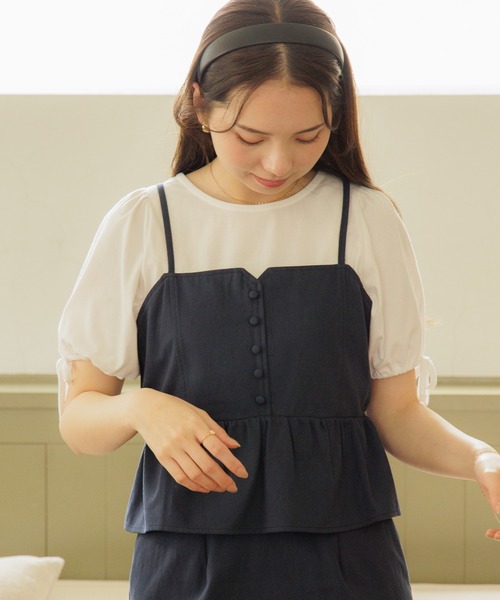 flower（フラワー）の「リボンカフティーズ（Tシャツ/カットソー・レディース・ブラック/ホワイト/ホワイト系その他・FREE）」の16枚目の写真