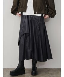 ELENDEEK | アシンメトリーフレアマーメードスカート【セットアップ可能】(スカート)