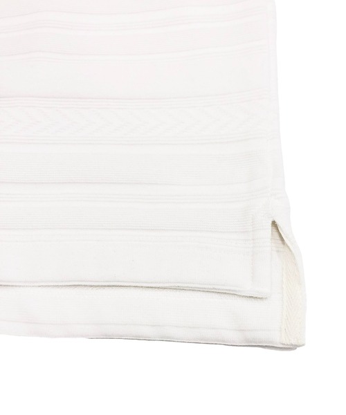 A.S.M（エーエスエム）の「ジャカードボーダー / ホリゾンタルカラー ポロシャツ（半袖）（ポロシャツ・メンズ・ブラック/ホワイト/ネイビー・48/50）」の12枚目の写真