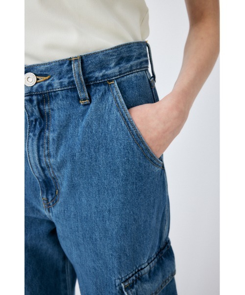 MOUSSY（マウジー）の「DENIM CARGO LOOSE STRAIGHT（デニム