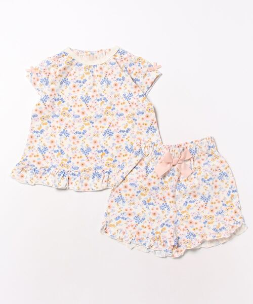 petit main（プティマイン）の「Girlsアソートパジャマ（セットアップ・キッズ・マルチ/ライトピンク/オフホワイト・80ｃｍ/90cm/100cm/110cm/120cm/130cm）」の3枚目の写真