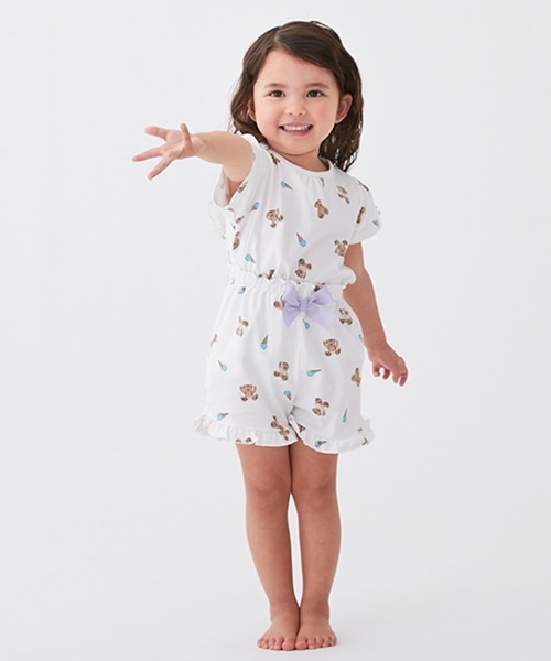 petit main（プティマイン）の「Girlsアソートパジャマ（セットアップ・キッズ・マルチ/ライトピンク/オフホワイト・80ｃｍ/90cm/100cm/110cm/120cm/130cm）」の8枚目の写真