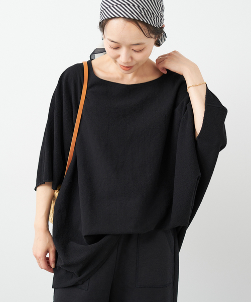 plage（プラージュ）の「jacquard drape プルオーバー（Tシャツ