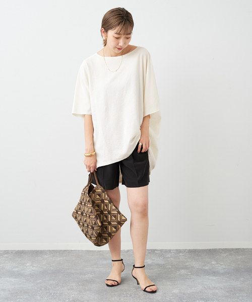 plage（プラージュ）の「jacquard drape プルオーバー（Tシャツ