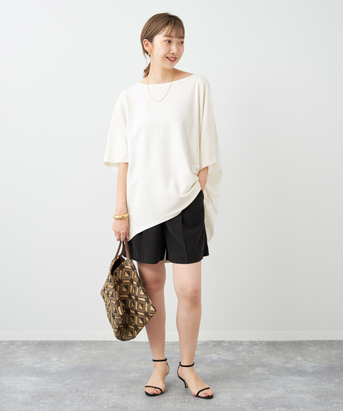 plage（プラージュ）の「jacquard drape プルオーバー（Tシャツ