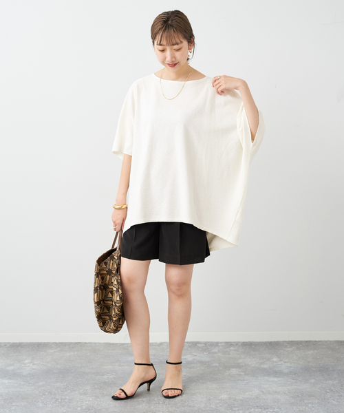 plage（プラージュ）の「jacquard drape プルオーバー（Tシャツ