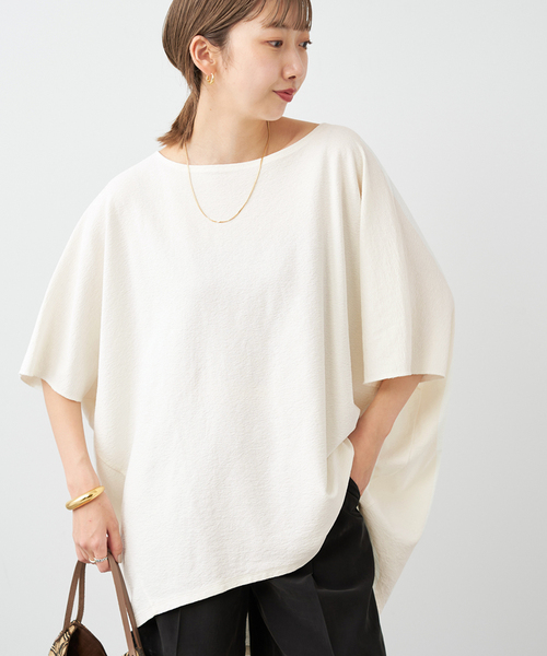 plage（プラージュ）の「jacquard drape プルオーバー（Tシャツ