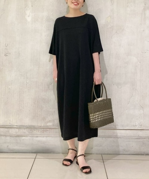 BEARDSLEY（ビアズリー）の「ドライタッチヨーク切り替えワンピース（ワンピース・レディース・ブルー/ブラック・FREE）」の2枚目の写真