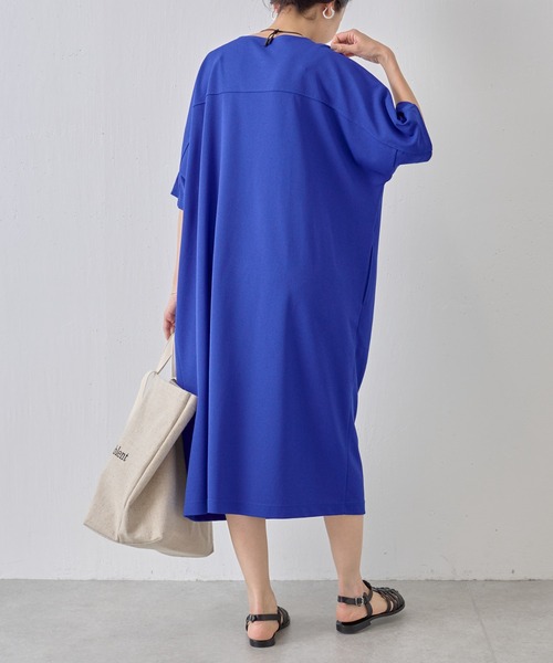 BEARDSLEY（ビアズリー）の「ドライタッチヨーク切り替えワンピース（ワンピース・レディース・ブルー/ブラック・FREE）」の5枚目の写真
