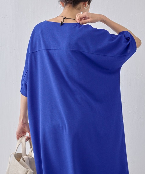 BEARDSLEY（ビアズリー）の「ドライタッチヨーク切り替えワンピース（ワンピース・レディース・ブルー/ブラック・FREE）」の9枚目の写真