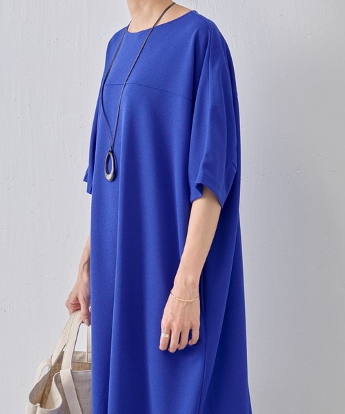 BEARDSLEY（ビアズリー）の「ドライタッチヨーク切り替えワンピース（ワンピース・レディース・ブルー/ブラック・FREE）」の8枚目の写真