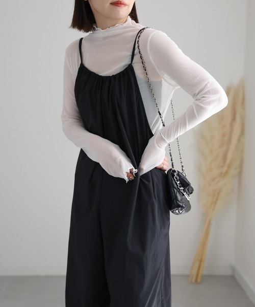 ap retro（アプレトロ）の「ナイロンサロペットPT（サロペット/オーバーオール・レディース・グレイッシュベージュ/ブラウン/チャコールグレー/ブラック・FREE）」の18枚目の写真