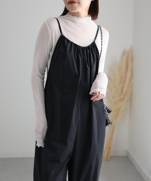 ap retro（アプレトロ）の「ナイロンサロペットPT（サロペット/オーバーオール・レディース・グレイッシュベージュ/ブラウン/チャコールグレー/ブラック・FREE）」の19枚目の写真