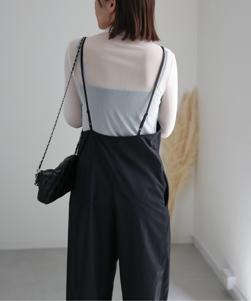 ap retro（アプレトロ）の「ナイロンサロペットPT（サロペット/オーバーオール・レディース・グレイッシュベージュ/ブラウン/チャコールグレー/ブラック・FREE）」の22枚目の写真