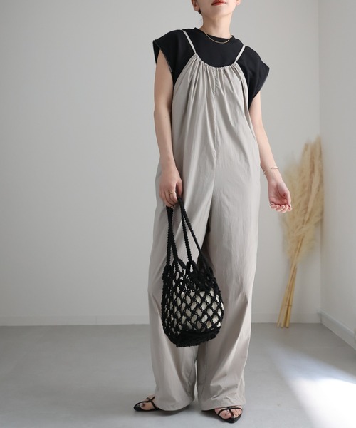 人気完売　ナイロンサロペット ナイロンサロペット（サロペット/オーバーオール）｜hellam（へ