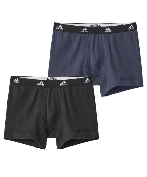 関税送料込★限定再入荷★adidas★ボクサーショーツ adidas ボクサーパンツ adidas/アディダス ワンポイントロゴ 2枚