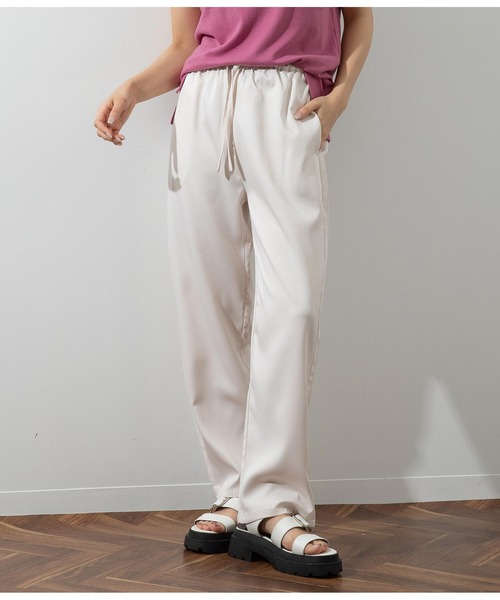 ANAP（アナップ）の「ウエストゴムイージーパンツ（その他パンツ・レディース・イエロー/グリーン/ブラック/オフホワイト・FREE）」の2枚目の写真