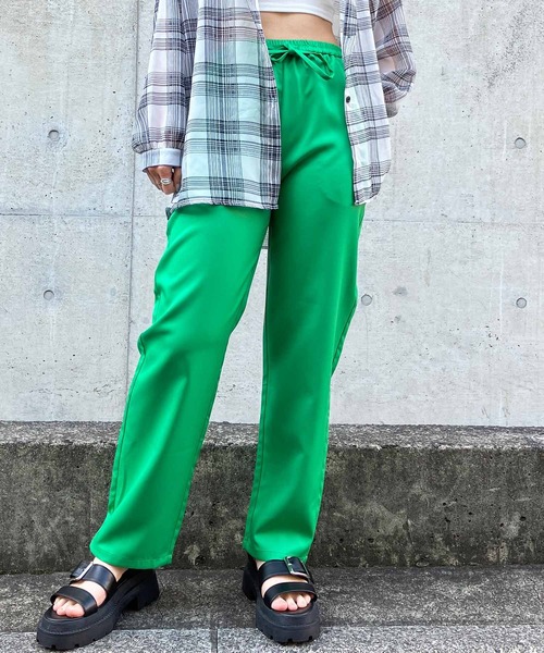 ANAP（アナップ）の「ウエストゴムイージーパンツ（その他パンツ・レディース・イエロー/グリーン/ブラック/オフホワイト・FREE）」の4枚目の写真