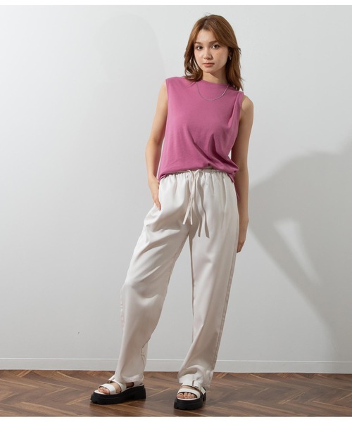 ANAP（アナップ）の「ウエストゴムイージーパンツ（その他パンツ・レディース・イエロー/グリーン/ブラック/オフホワイト・FREE）」の5枚目の写真