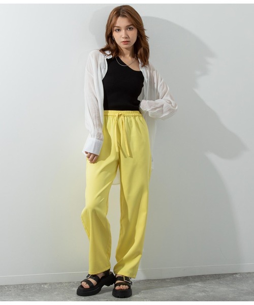ANAP（アナップ）の「ウエストゴムイージーパンツ（その他パンツ・レディース・イエロー/グリーン/ブラック/オフホワイト・FREE）」の20枚目の写真