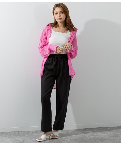 ANAP（アナップ）の「ウエストゴムイージーパンツ（その他パンツ・レディース・イエロー/グリーン/ブラック/オフホワイト・FREE）」の12枚目の写真