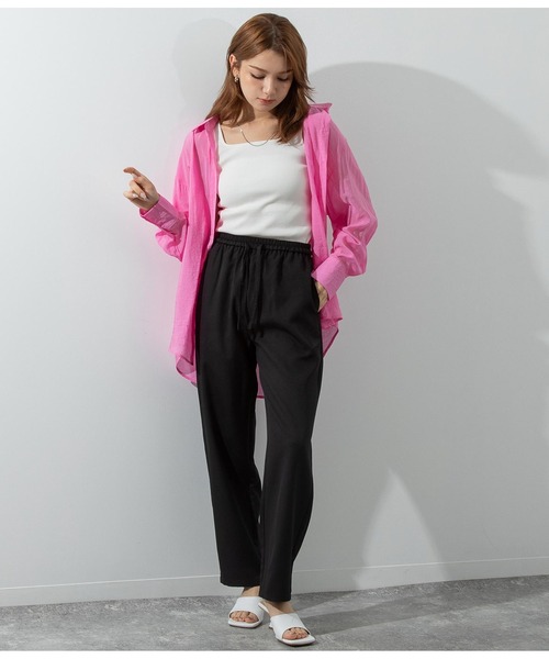 ANAP（アナップ）の「ウエストゴムイージーパンツ（その他パンツ・レディース・イエロー/グリーン/ブラック/オフホワイト・FREE）」の11枚目の写真