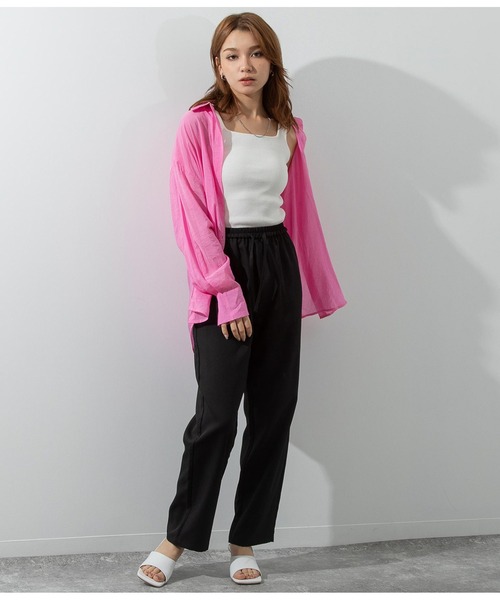 ANAP（アナップ）の「ウエストゴムイージーパンツ（その他パンツ・レディース・イエロー/グリーン/ブラック/オフホワイト・FREE）」の15枚目の写真